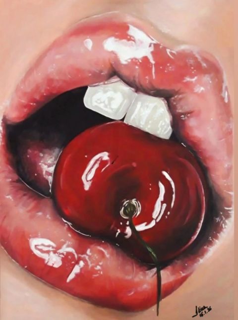 ArteDiAlina.com painting: Bite Life